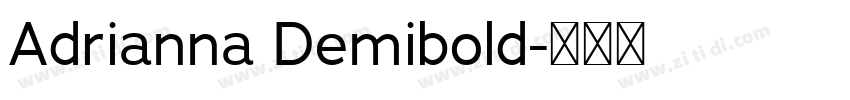 Adrianna Demibold字体转换